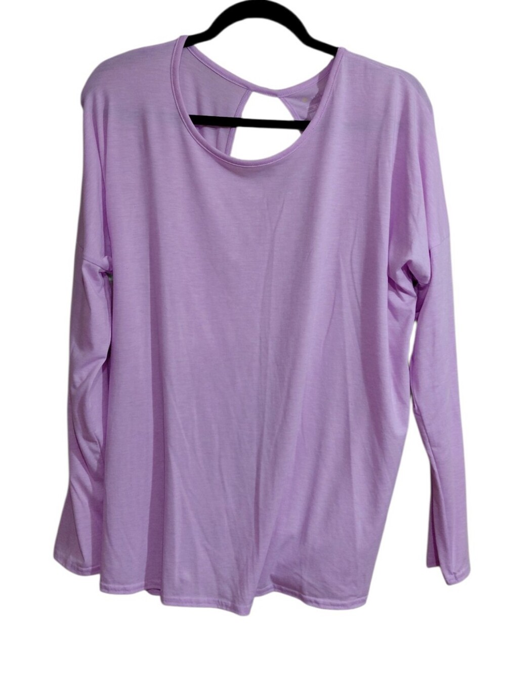tek gear Lavender Long Sleeve Top with Back Keyhole